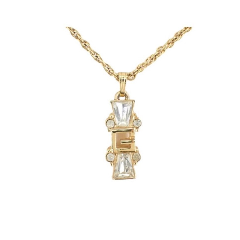 Givenchy Gold Rhinestone Necklace